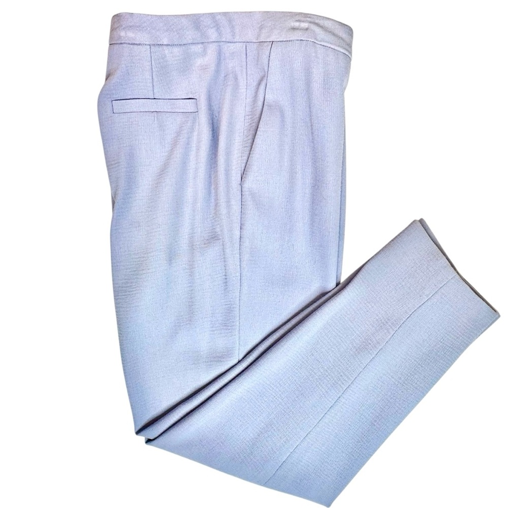 ESCADA Virgin Wool Stretch Dress Pants Womens Sz 40 US M/10 Iris Blue Periwinkle